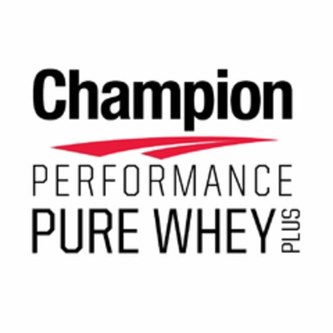 CHAMPION PERFORMANCE PURE WHEY PLUS Logo (USPTO, 18.11.2015)