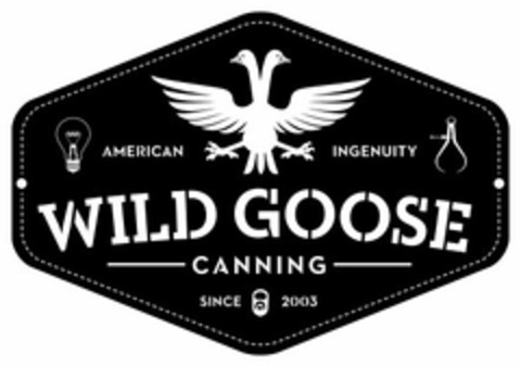 WILD GOOSE CANNING AMERICAN INGENUITY SINCE 2003 Logo (USPTO, 18.05.2016)