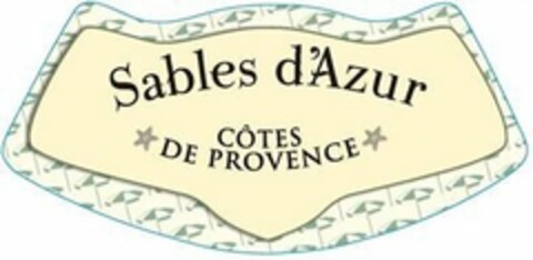 SABLES D'AZUR COTES DE PROVENCE Logo (USPTO, 02/15/2017)