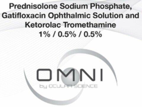 PREDNISOLONE SODIUM PHOSPHATE, GATIFLOXACIN OPHTHALMIC SOLUTION AND KETOROLAC TROMETHAMINE 1% / 0.5% / 0.5% OMNI BY OCULAR SCIENCE Logo (USPTO, 05/04/2017)