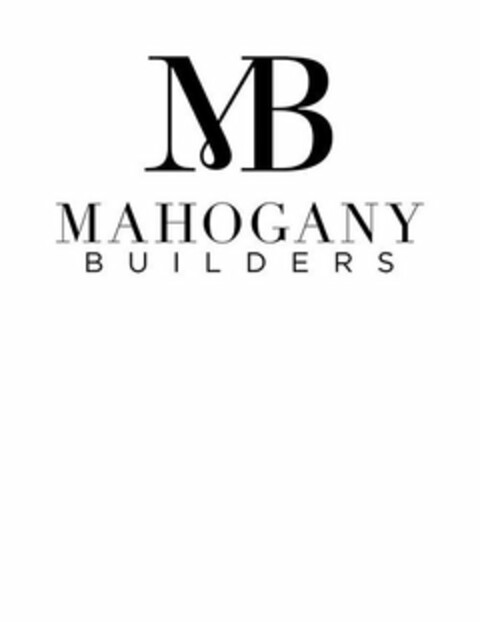 MB MAHOGANY BUILDERS Logo (USPTO, 12/14/2017)