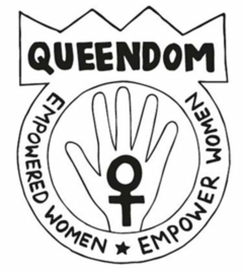 QUEENDOM EMPOWERED WOMEN EMPOWER WOMEN Logo (USPTO, 08.05.2018)