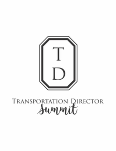 TD TRANSPORTATION DIRECTOR SUMMIT Logo (USPTO, 02/18/2020)