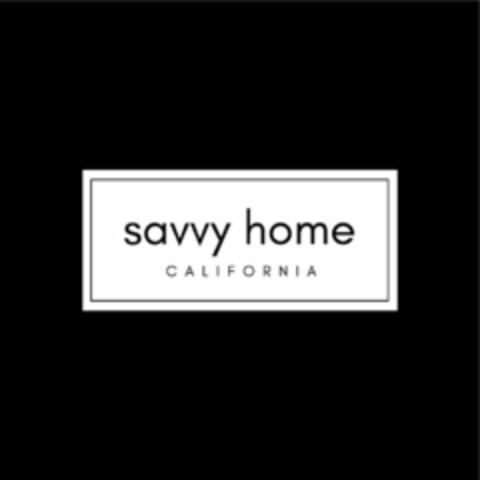 SAVVY HOME CALIFORNIA Logo (USPTO, 04.06.2020)