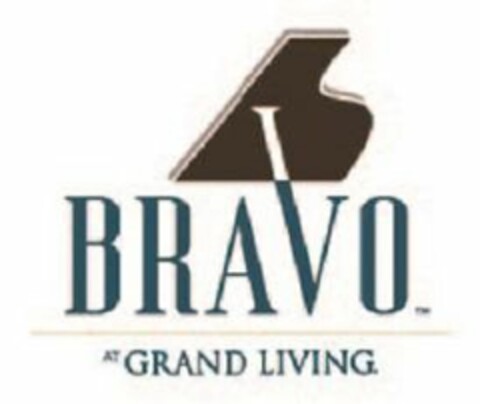 BRAVO AT GRAND LIVING Logo (USPTO, 09/09/2020)