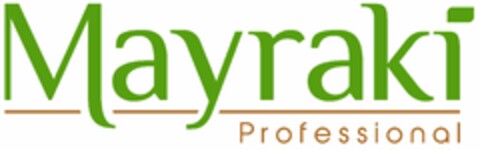 MAYRAKI PROFESSIONAL Logo (USPTO, 09/16/2020)