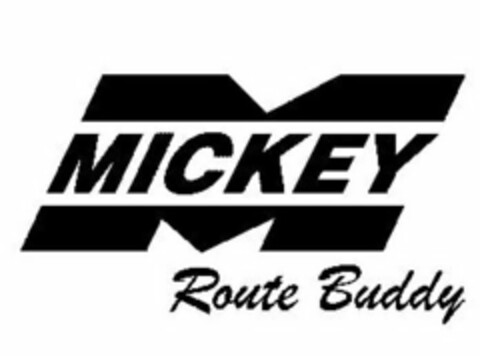 M MICKEY ROUTE BUDDY Logo (USPTO, 25.07.2011)