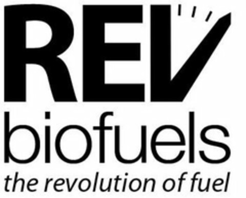 REV BIOFUELS THE REVOLUTION OF FUEL Logo (USPTO, 09/19/2011)