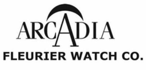 ARCADIA FLEURIER WATCH CO. Logo (USPTO, 04/13/2012)