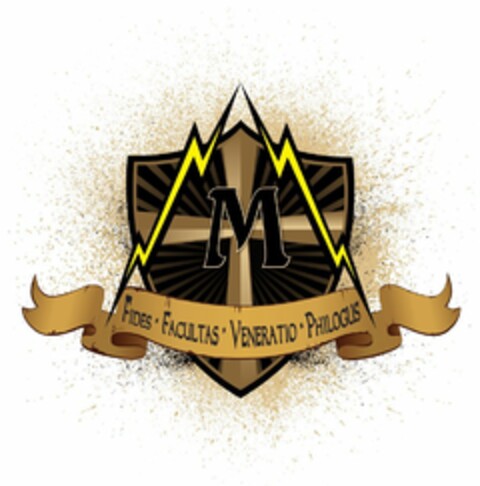 M FIDES· FACULTAS · VENERATIO · PHILOGUS Logo (USPTO, 08/13/2012)