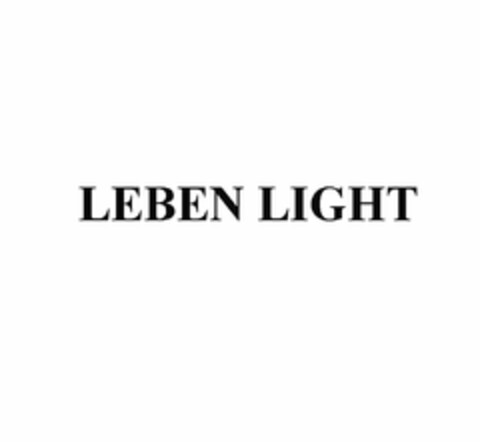 LEBEN LIGHT Logo (USPTO, 07/11/2013)