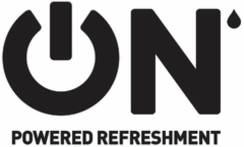 ON POWERED REFRESHMENT Logo (USPTO, 10/02/2013)