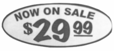 NOW ON SALE $29 99 Logo (USPTO, 11.12.2013)