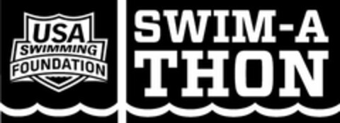 USA SWIMMING FOUNDATION SWIM-A THON Logo (USPTO, 03/17/2014)