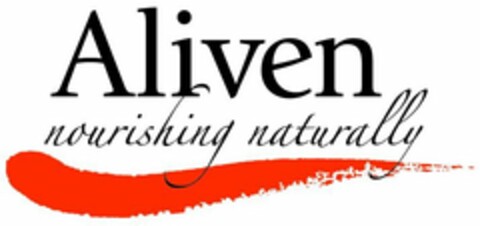 ALIVEN NOURISHING NATURALLY Logo (USPTO, 07/22/2014)