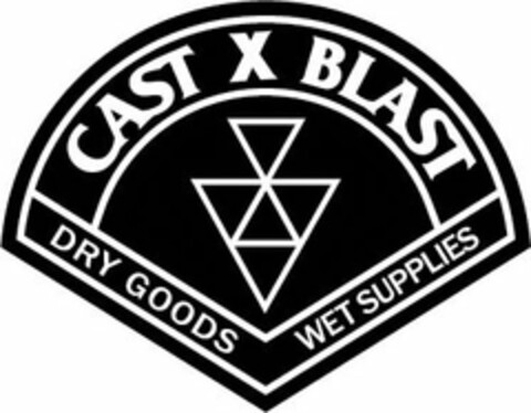 CAST X BLAST DRY GOODS WET SUPPLIES Logo (USPTO, 29.08.2014)