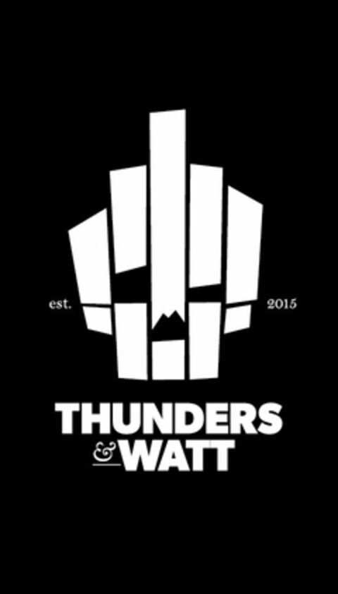 THUNDERS & WATT EST. 2015 Logo (USPTO, 14.09.2015)