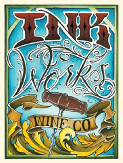 INK WORKS WINE CO. Logo (USPTO, 11.10.2016)