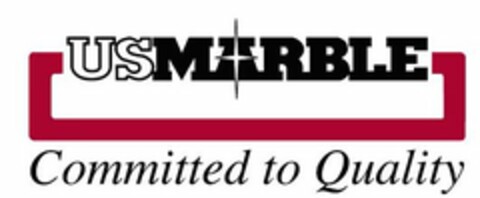 USMARBLE COMMITTED TO QUALITY Logo (USPTO, 04.05.2017)