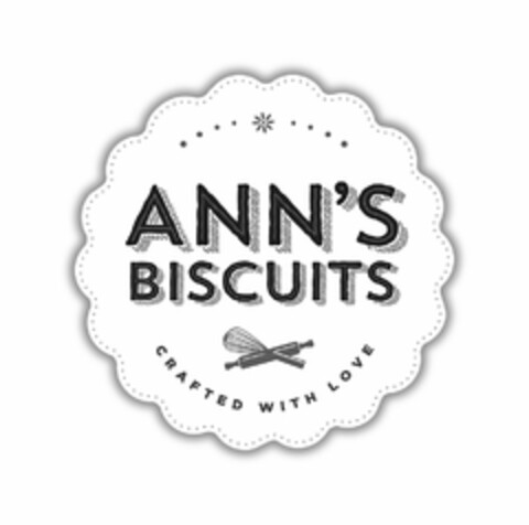 ANN'S BISCUITS CRAFTED WITH LOVE Logo (USPTO, 17.11.2017)