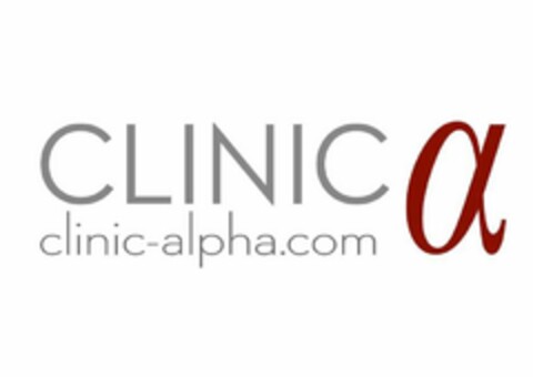 CLINIC CLINIC-ALPHA.COM Logo (USPTO, 31.07.2018)