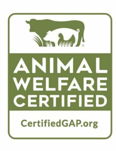 ANIMAL WELFARE CERTIFIED CERTIFIED GAP.ORG Logo (USPTO, 01/03/2019)