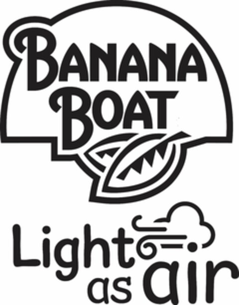 BANANA BOAT LIGHT AS AIR Logo (USPTO, 29.04.2019)