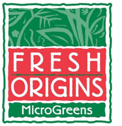 FRESH ORIGINS MICROGREENS Logo (USPTO, 10/10/2019)