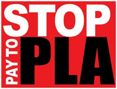 STOP PAY TO PLA Logo (USPTO, 19.02.2020)