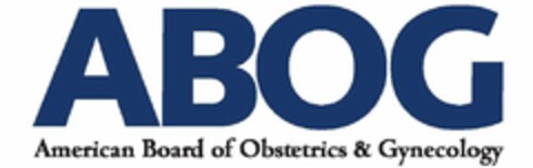 ABOG AMERICAN BOARD OF OBSTETRICS & GYNECOLOGY Logo (USPTO, 16.03.2020)