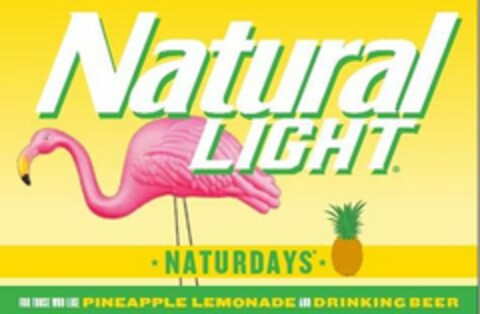 NATURAL LIGHT NATURDAYS FOR THOSE WHO LIKE PINEAPPLE LEMONADE AND DRINKING BEER Logo (USPTO, 08/31/2020)