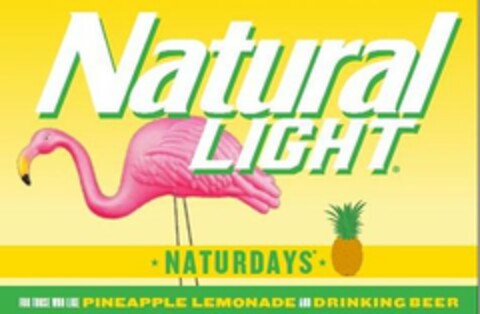 NATURAL LIGHT NATURDAYS FOR THOSE WHO LIKE PINEAPPLE LEMONADE AND DRINKING BEER Logo (USPTO, 31.08.2020)