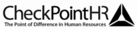 CHECKPOINT HR THE POINT OF DIFFERENCE IN HUMAN RESOURCES Logo (USPTO, 07/25/2009)