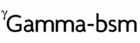 GAMMA-BSM Logo (USPTO, 09/24/2009)