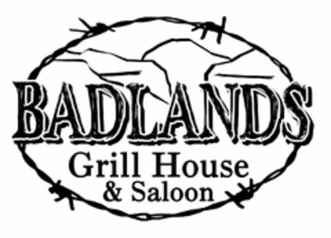 BADLANDS GRILL HOUSE & SALOON Logo (USPTO, 29.09.2009)