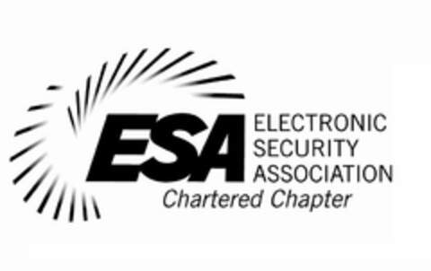 ESA ELECTRONIC SECURITY ASSOCIATION CHARTERED CHAPTER Logo (USPTO, 01.06.2010)