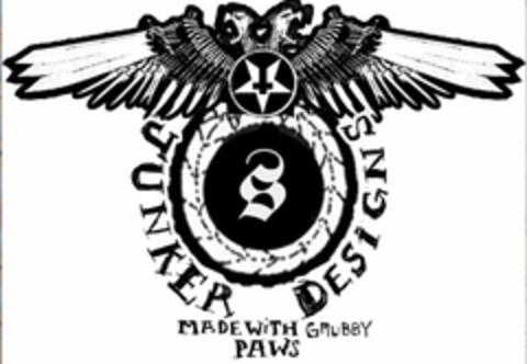 S JUNKER DESIGNS MADE WITH GRUBBY PAWS Logo (USPTO, 10/09/2010)