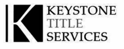 K KEYSTONE TITLE SERVICES Logo (USPTO, 18.05.2011)