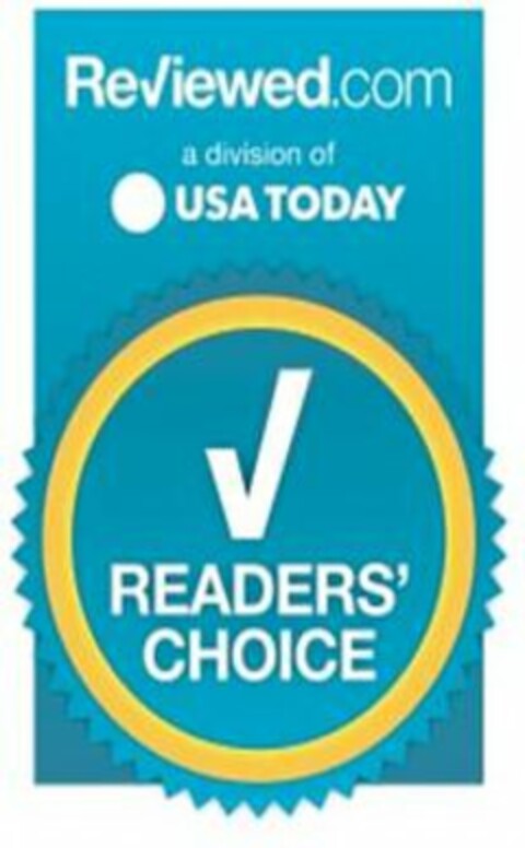 REVIEWED.COM A DIVISION OF USA TODAY READERS' CHOICE Logo (USPTO, 21.02.2013)