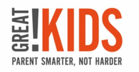 GREAT! KIDS PARENT SMARTER, NOT HARDER Logo (USPTO, 07/22/2013)