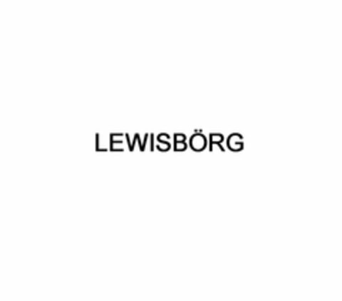 LEWISBÖRG Logo (USPTO, 09/27/2013)