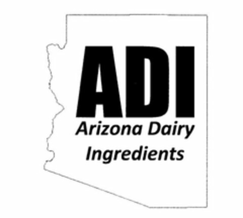 ADI ARIZONA DAIRY INGREDIENTS Logo (USPTO, 09.03.2014)