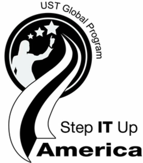STEP IT UP AMERICA UST GLOBAL PROGRAM Logo (USPTO, 29.03.2014)