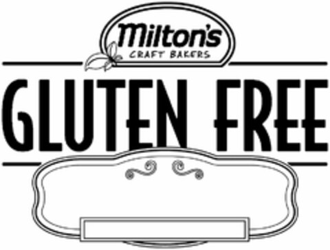 MILTON'S CRAFT BAKERS GLUTEN FREE Logo (USPTO, 04.04.2014)