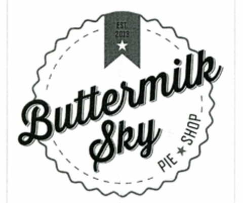 BUTTERMILK SKY PIE SHOP EST. 2013 Logo (USPTO, 05/06/2015)