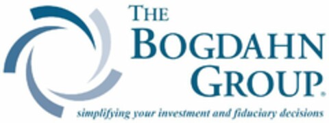 THE BOGDAHN GROUP SIMPLIFYING YOUR INVESTMENT AND FIDUCIARY DECISIONS Logo (USPTO, 26.08.2015)