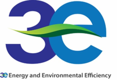 3E 3E ENERGY AND ENVIRONMENTAL EFFICIENCY Logo (USPTO, 04/06/2016)