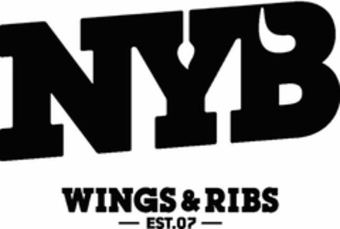 NYB WINGS & RIBS -EST.07- Logo (USPTO, 25.04.2016)