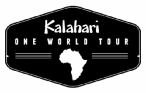 KALAHARI ONE WORLD TOUR Logo (USPTO, 06/08/2016)