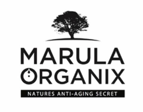 MARULA ORGANIX NATURE'S ANTI-AGING SECRET Logo (USPTO, 08/22/2016)